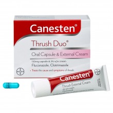 Canesten Thrush Duo Oral Capsule 150mg & 2% External Cream